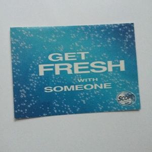 VTG Scope Mouthwash Postcard 90s Ad Get Fresh With Someone Bath Decor Cheeky